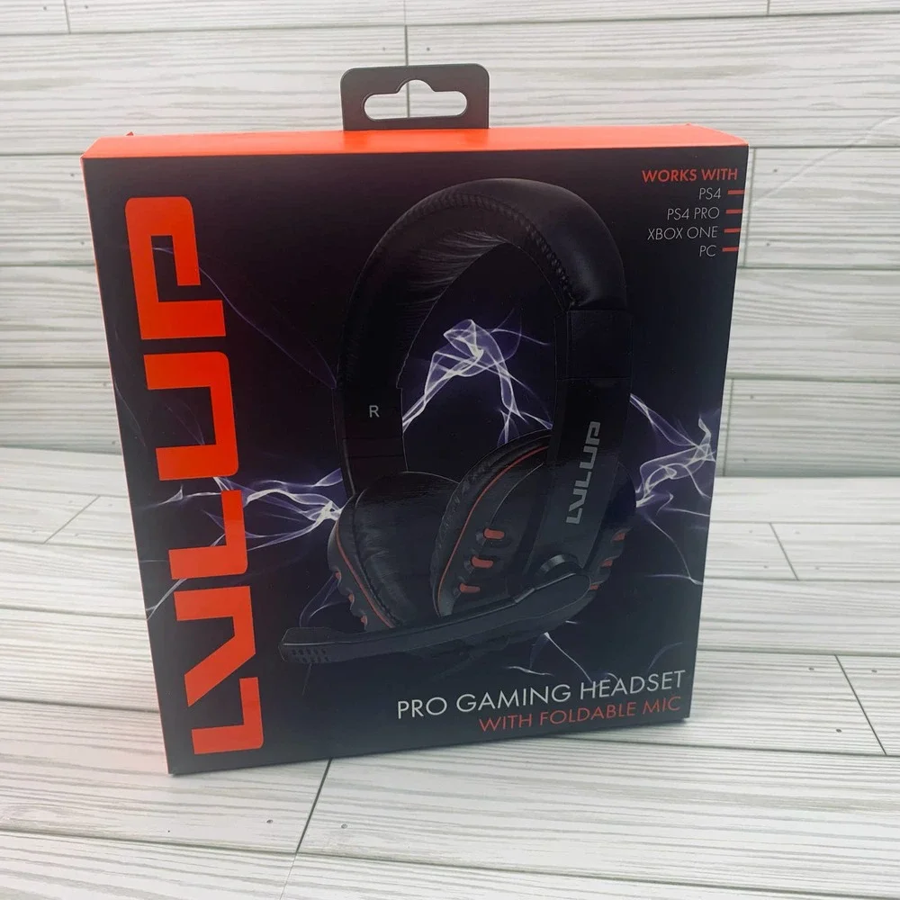 Vivitar Lvlup Pro Gaming Headset with Foldable Mic Black Blue PS5 XBOX